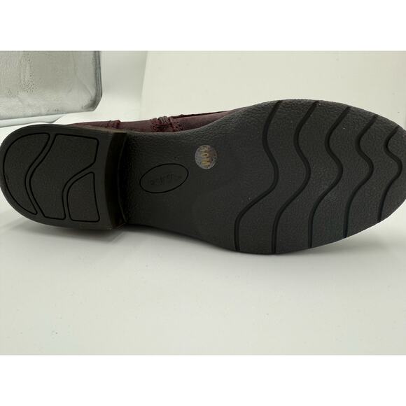 Earth® Dark 600 Red Leather Boots Women's size 10M Janel-QV - Picture 13 of 15